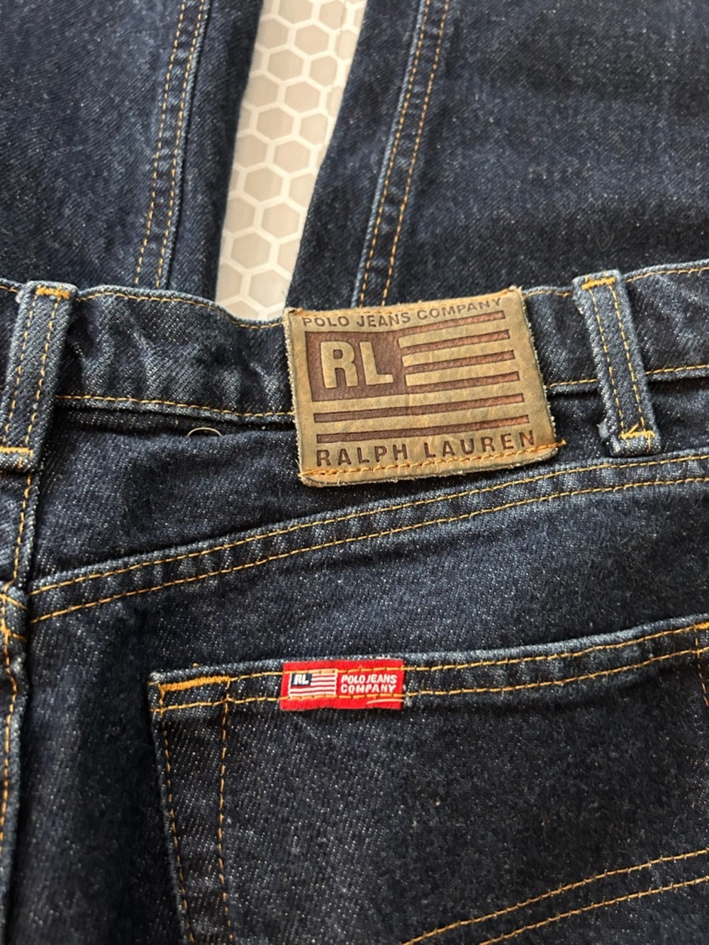 Ralph Lauren Dark Indigo Straight Jeans. Cotton